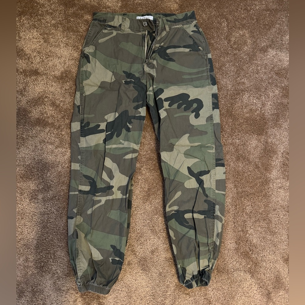 Camo Jogger Style Pants